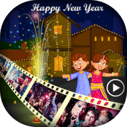 ikon Happy New Year Video Maker 2018 - Slideshow Maker