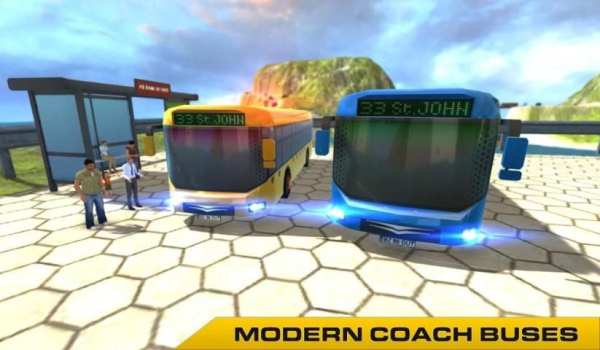 Real Extreme Modern Offroad Hill Bus Simulator screenshot 2