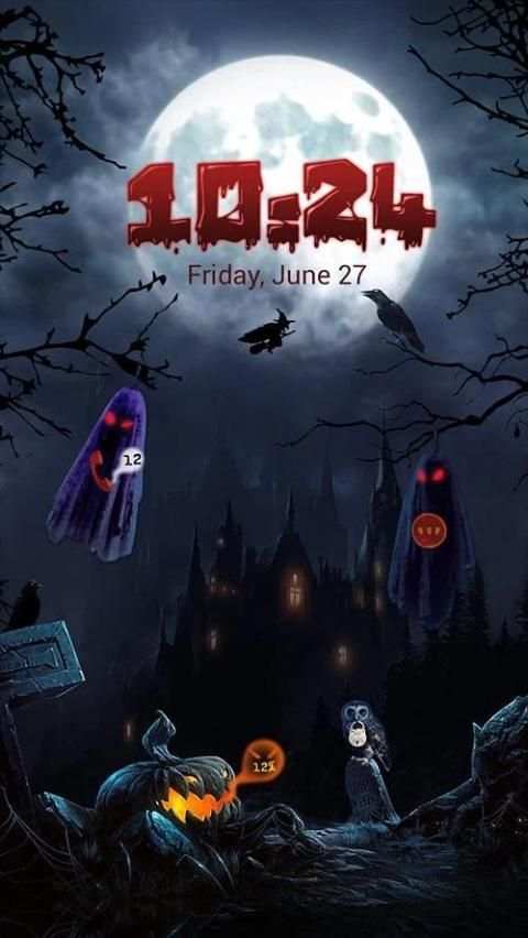 Halloween Pop Locker Theme 1 تصوير الشاشة