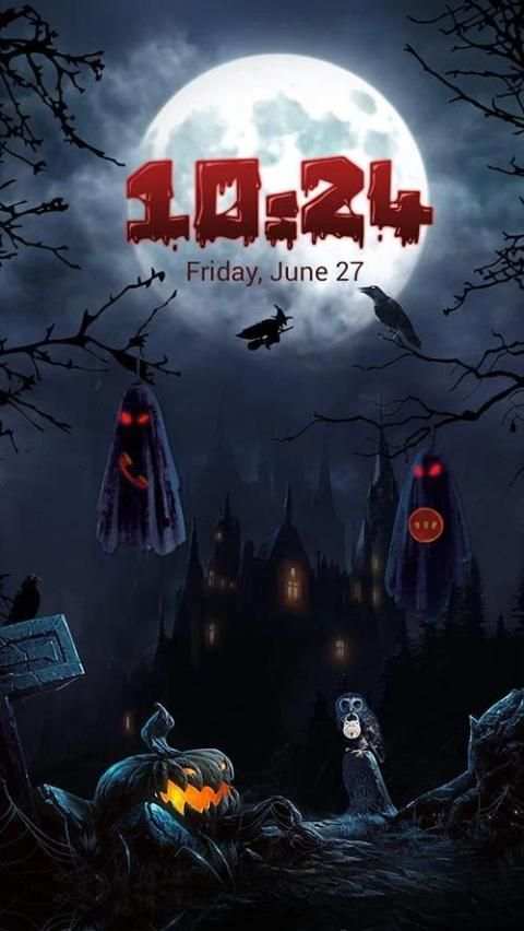 Halloween Pop Locker Theme 3 تصوير الشاشة