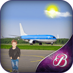 Airplane Photo Frame أيقونة