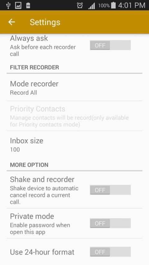 Auto Call Recorder 2018 स्क्रीनशॉट 2