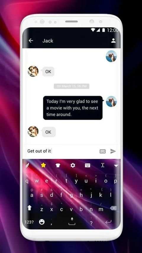 Aurora Keyboard Theme screenshot 3