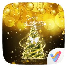 ikon Golden Xmas Parallax V Launcher Theme