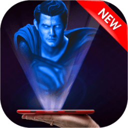 Grand superhero hologram icon