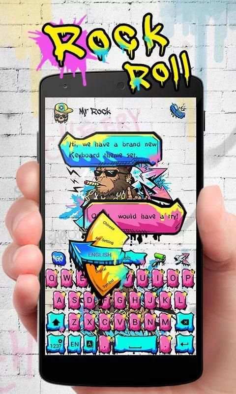Rock Roll GO Keyboard Theme screenshot 5