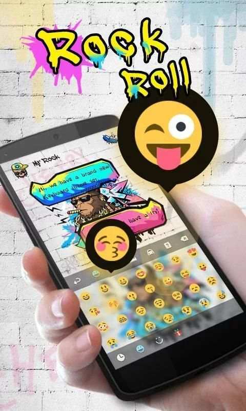 Rock Roll GO Keyboard Theme screenshot 2