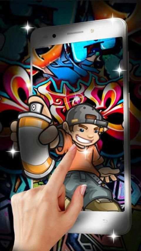Graffiti Street Live wallpaper 1 تصوير الشاشة