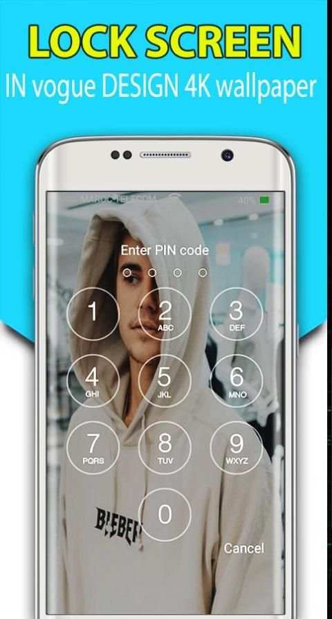 Justin Beibe JB Snap wallpaper lock screen Themes screenshot 5