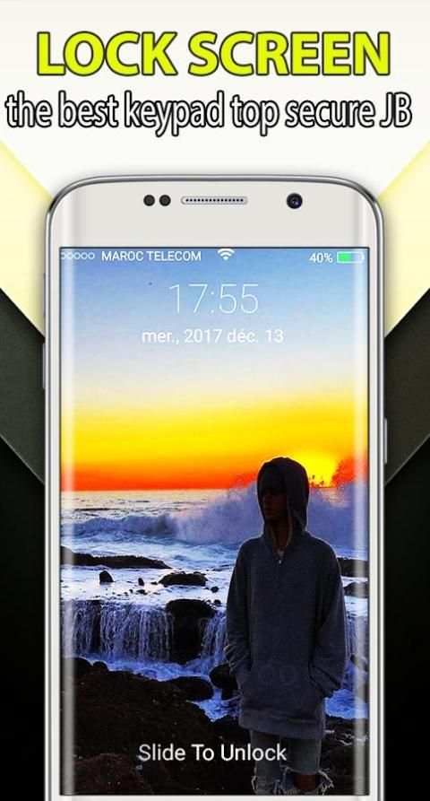 Justin Beibe JB Snap wallpaper lock screen Themes screenshot 1