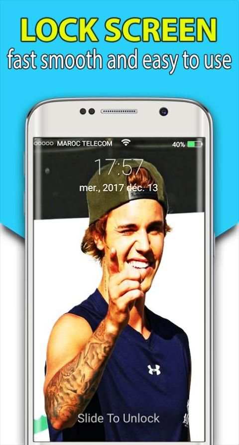 Justin Beibe JB Snap wallpaper lock screen Themes screenshot 7