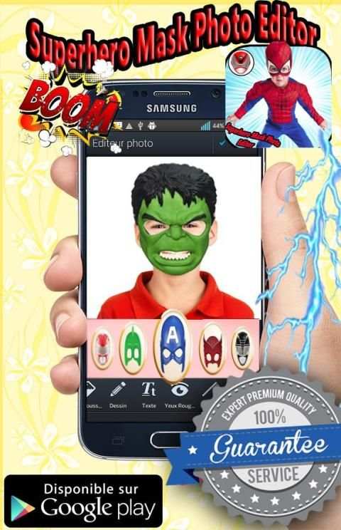 Superhero Mask Photo Editor скриншот 3