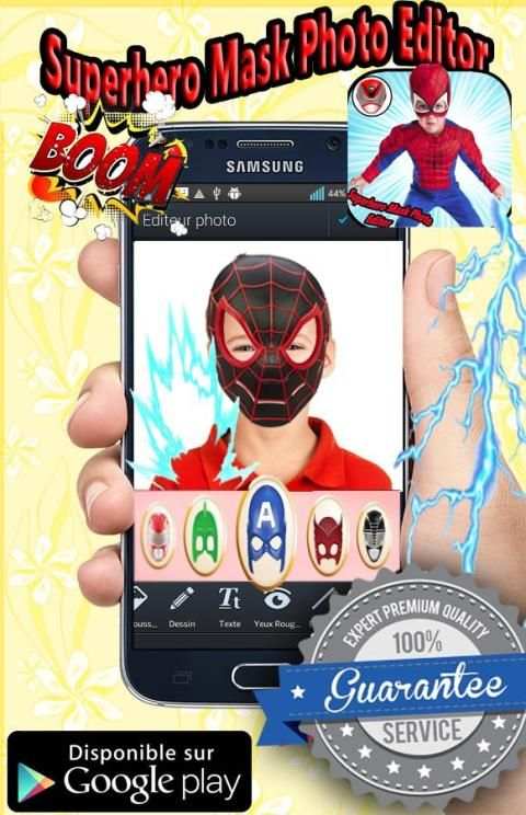 Superhero Mask Photo Editor скриншот 4