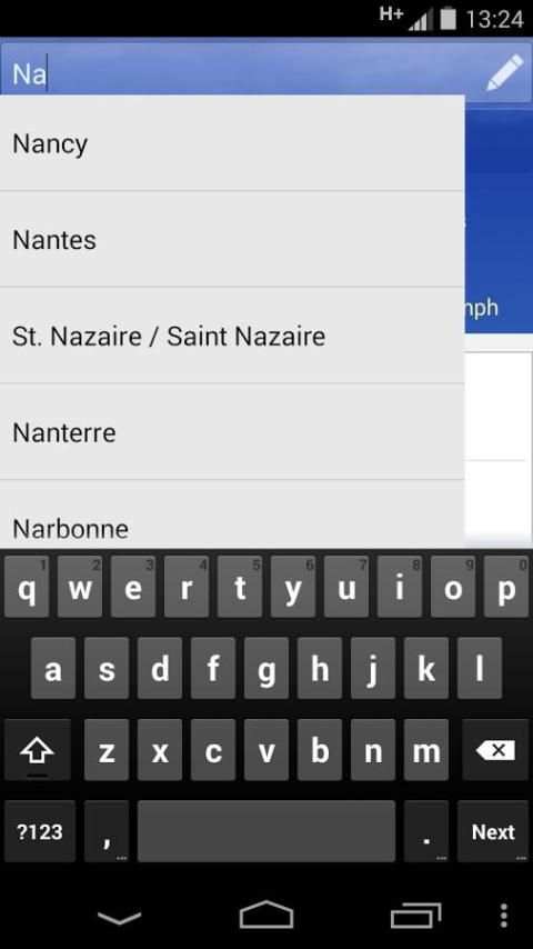 Météo screenshot 2