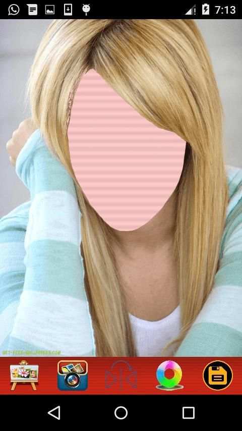 Girls Hair Style Face Changer स्क्रीनशॉट 6
