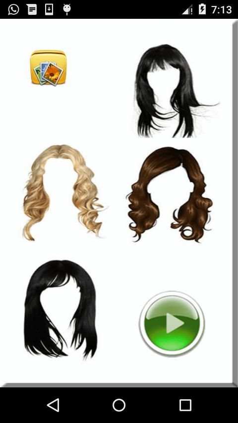 Girls Hair Style Face Changer स्क्रीनशॉट 8