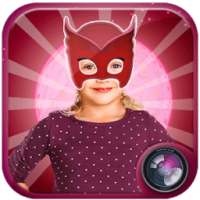 pj camera mask heroes marker photo: owlet sticker