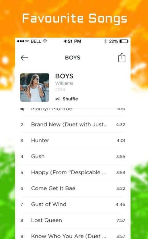 Indian Music Player स्क्रीनशॉट 2