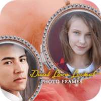 Dual Love Locket Photo Frames on 9Apps