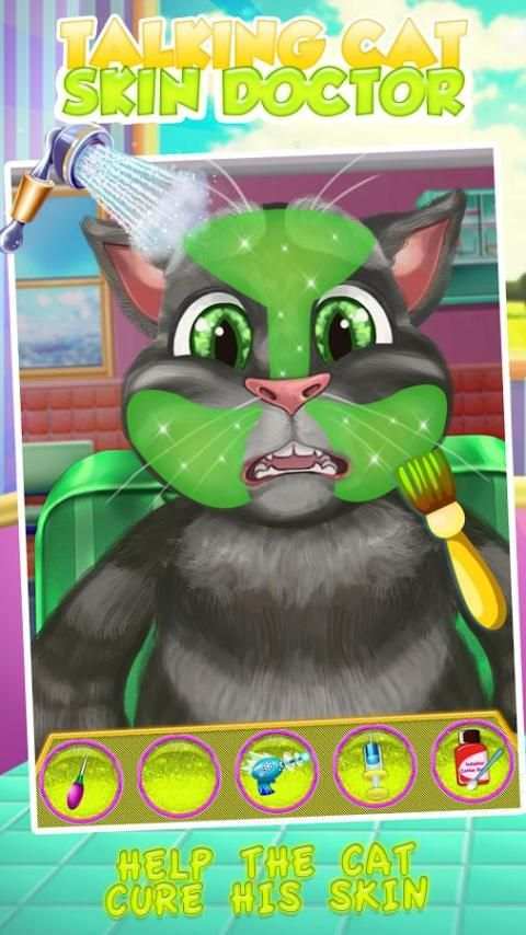 Talking Cat Skin Doctor Kids Game screenshot 2