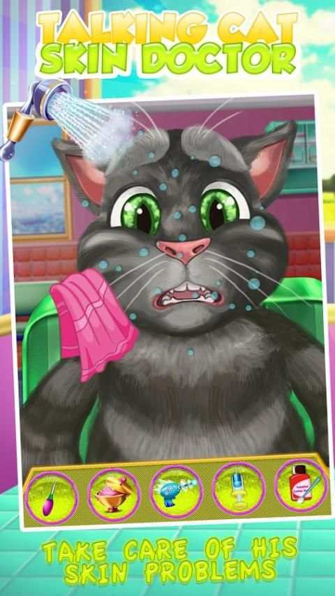 Talking Cat Skin Doctor Kids Game screenshot 1
