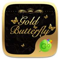 Gold Butterfly Keyboard Theme