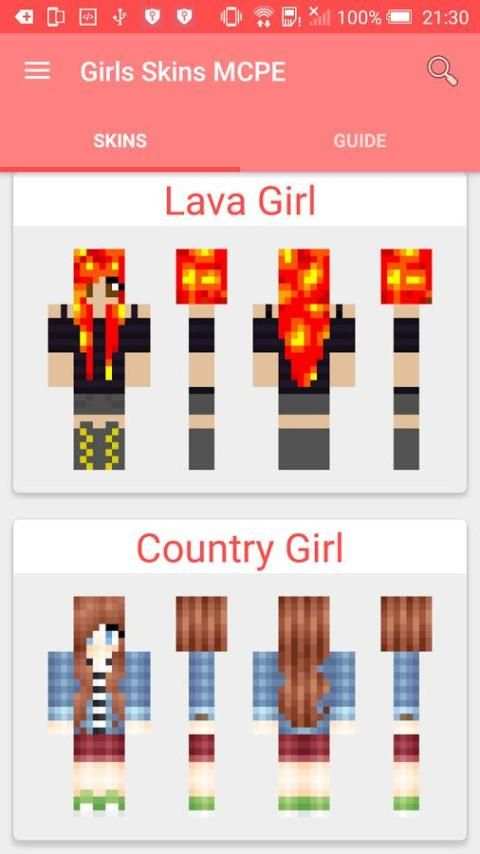 Girls Skins for Minecraft PE screenshot 2