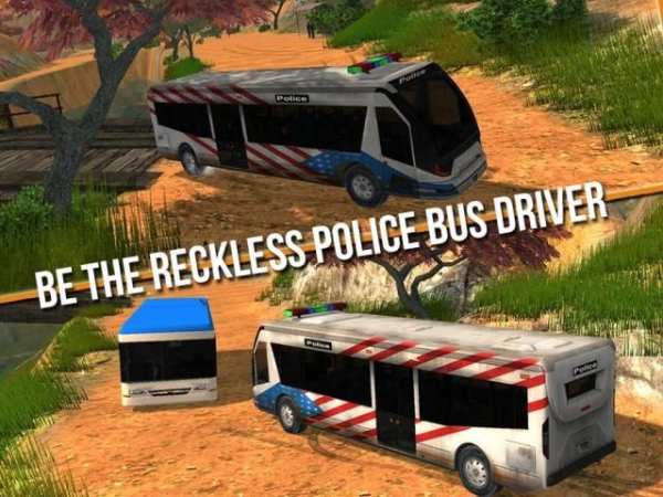 Police Bus Uphill Driving screenshot 8