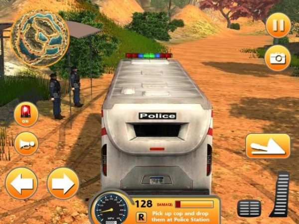 Police Bus Uphill Driving screenshot 5