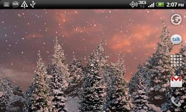 Snowfall Free Live Wallpaper screenshot 1