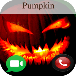 video call from evil Pumpkin Prank أيقونة