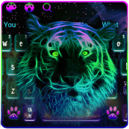 Тема Neon Tiger Keyboard иконка