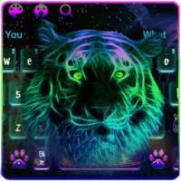 Тема Neon Tiger Keyboard on 9Apps