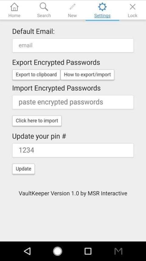 VaultKeeper - Offline Encrypted Password Manager скриншот 3