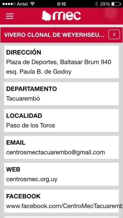 Mapa MEC screenshot 2