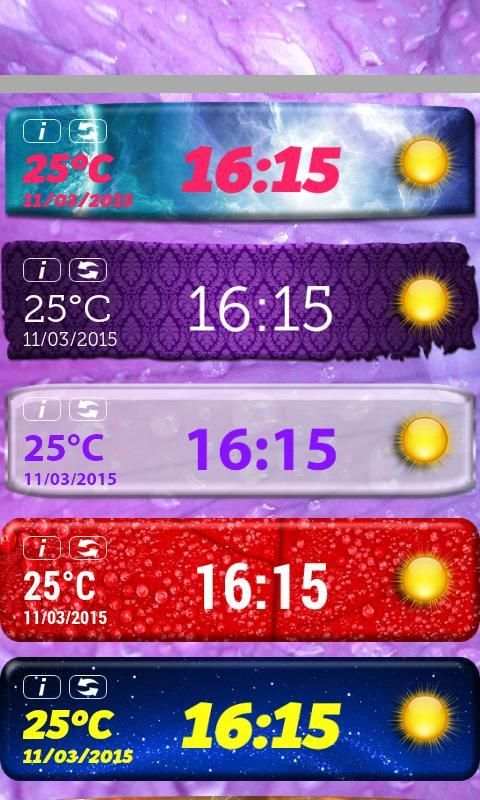 Clock And Weather Widget screenshot 1