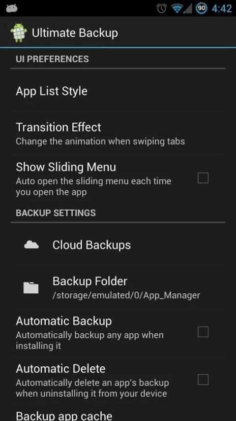 Ultimate Backup screenshot 1