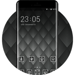 ikon New Black Launcher Theme for Samsung Galaxy Note 8