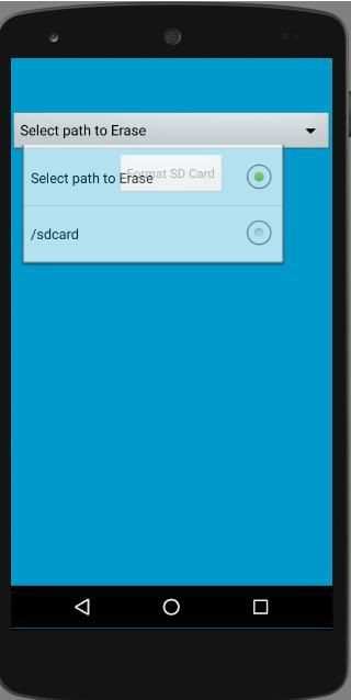 Erase SD Card screenshot 1