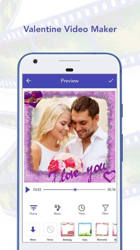 Valentine Video Maker скриншот 3