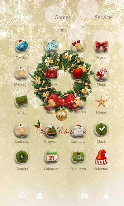 Snowflake Dynamic V Launcher Theme скриншот 3
