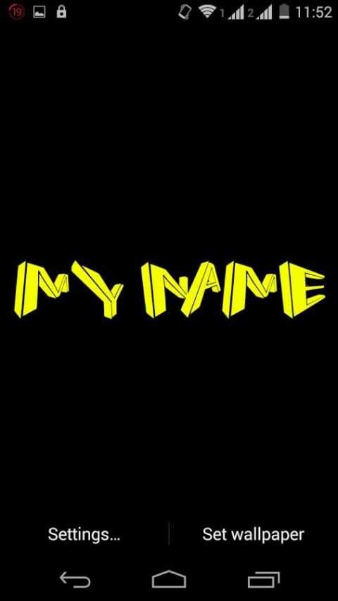 My Name 3D Live Wallpaper screenshot 2