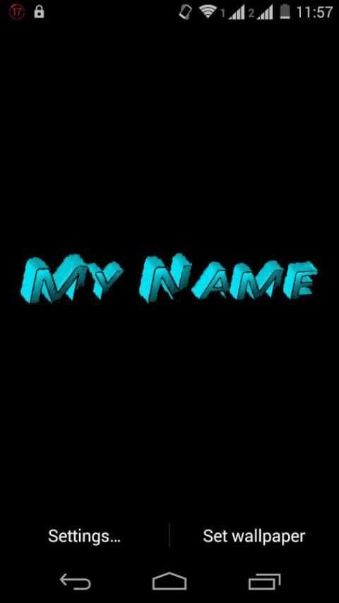 My Name 3D Live Wallpaper screenshot 4