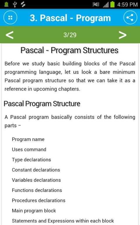 Free Pascal Tutorial скриншот 2