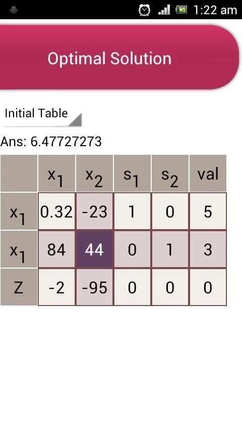 Linear Optimization LITE 2 تصوير الشاشة