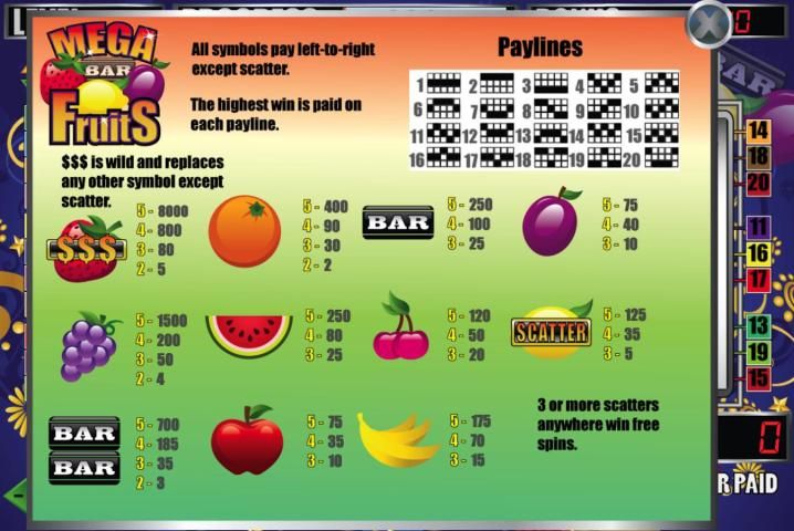 Mega Fruits Slot Machine screenshot 3