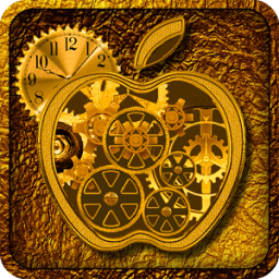Golden Clock Live WallPaper أيقونة