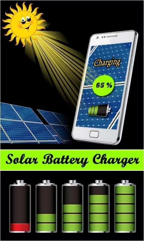 Mobile Battery Solar Charger Prank 1 تصوير الشاشة