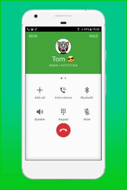Fake Call From talk Tom 1 تصوير الشاشة