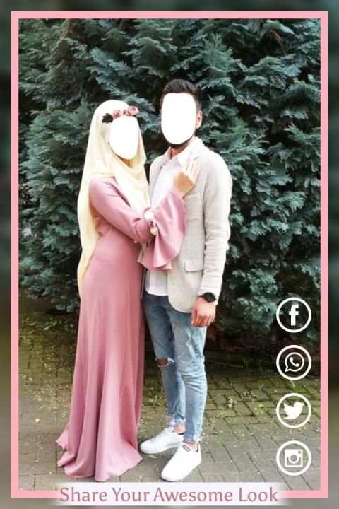 Muslim Couple Photo Suit Editor screenshot 1